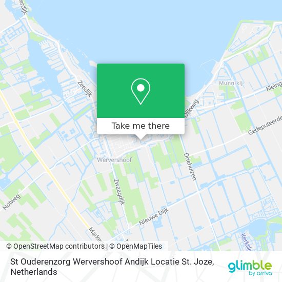 St Ouderenzorg Wervershoof Andijk Locatie St. Joze map