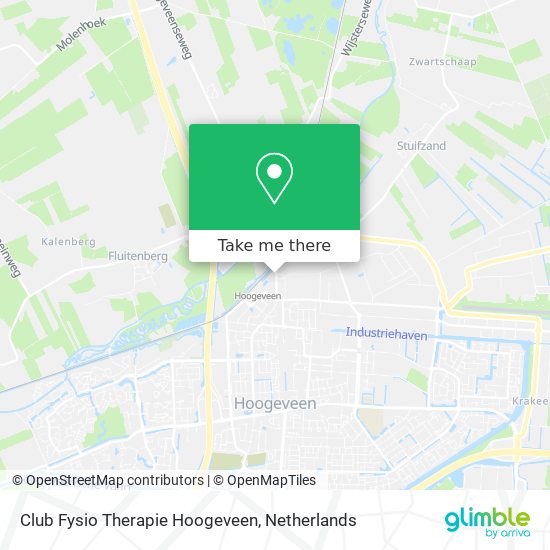 Club Fysio Therapie Hoogeveen map