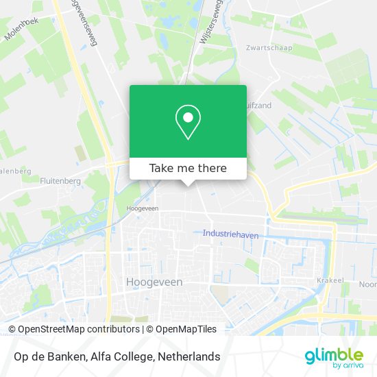 Op de Banken, Alfa College map