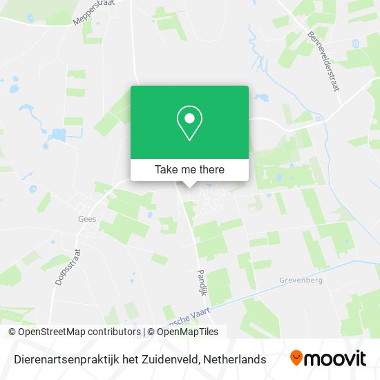 Dierenartsenpraktijk het Zuidenveld map