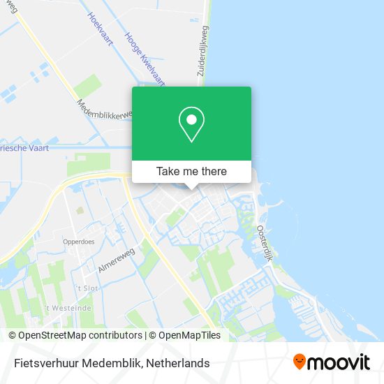Fietsverhuur Medemblik map
