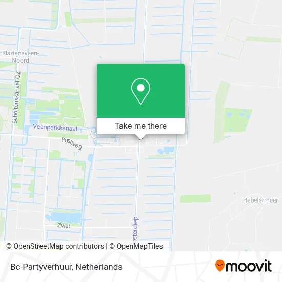 Bc-Partyverhuur map