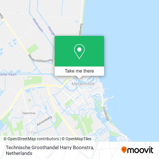 Technische Groothandel Harry Boonstra map
