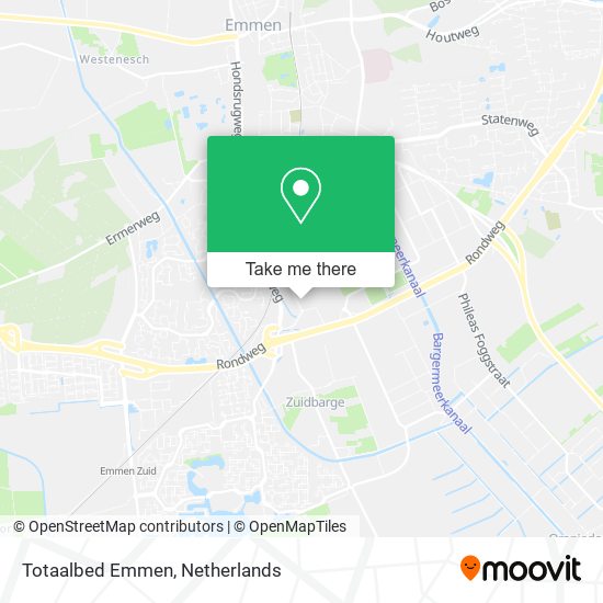 Totaalbed Emmen map