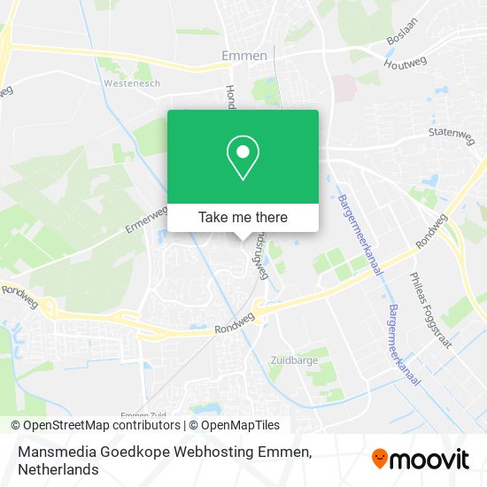 Mansmedia Goedkope Webhosting Emmen map