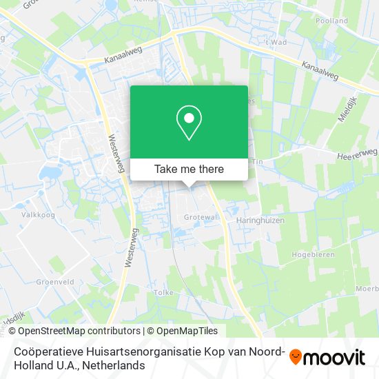 Coöperatieve Huisartsenorganisatie Kop van Noord-Holland U.A. Karte