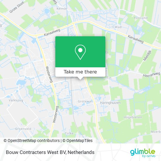 Bouw Contracters West BV map