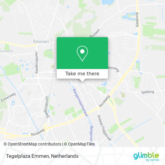 Tegelplaza Emmen map