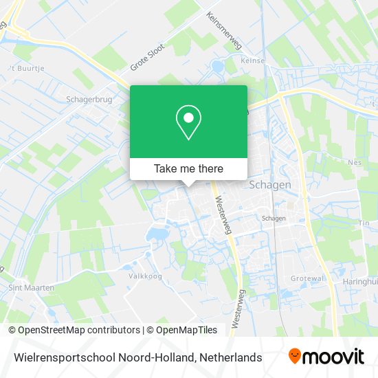 Wielrensportschool Noord-Holland map