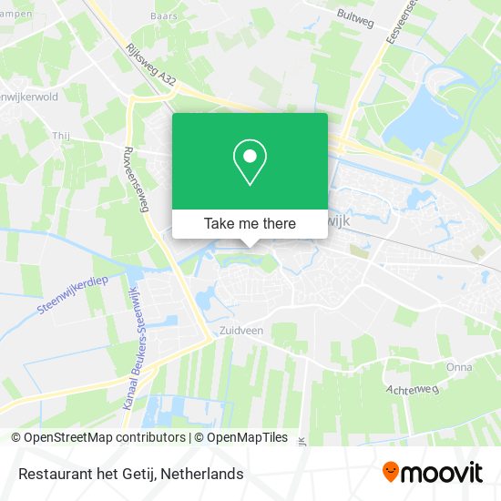 Restaurant het Getij Karte