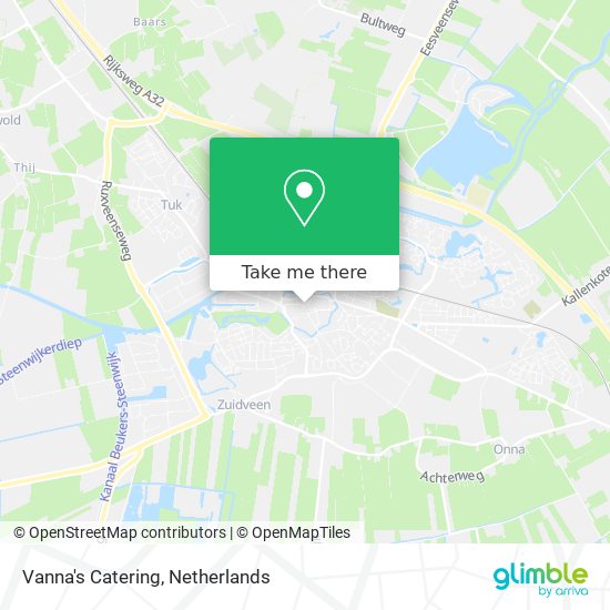 Vanna's Catering map