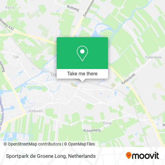 Sportpark de Groene Long map