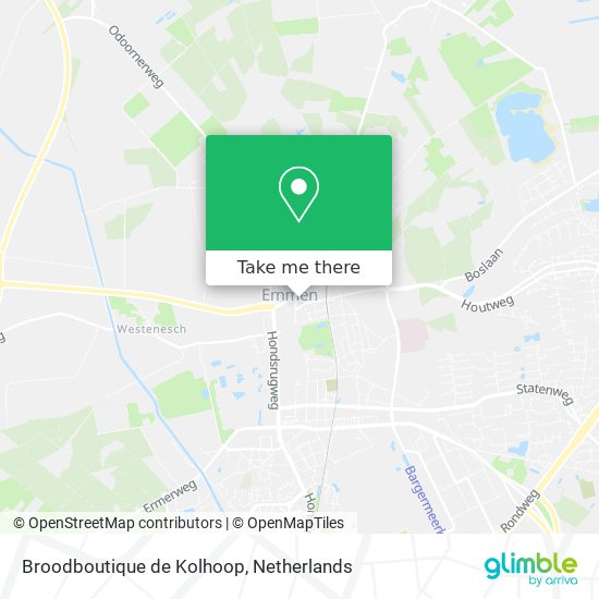 Broodboutique de Kolhoop map