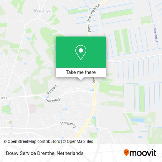 Bouw Service Drenthe map