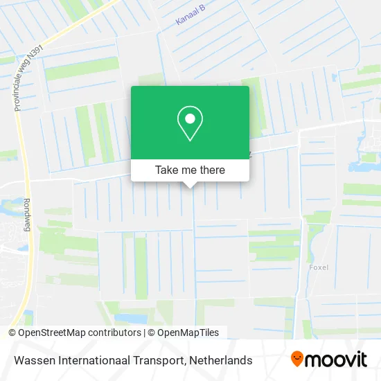 Wassen Internationaal Transport map