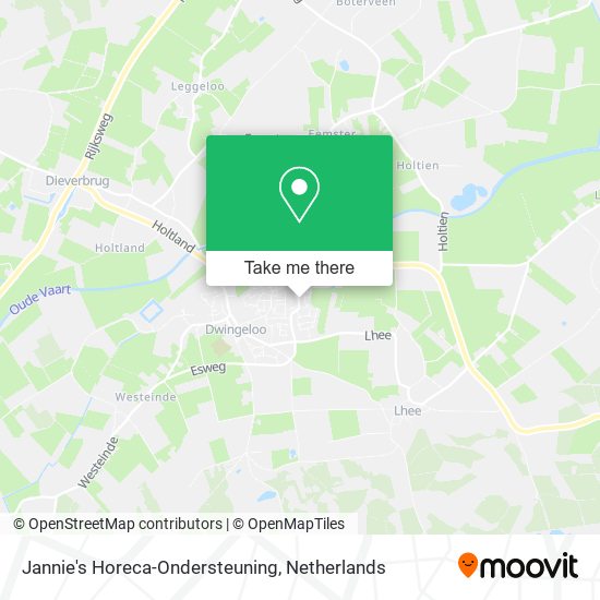 Jannie's Horeca-Ondersteuning Karte