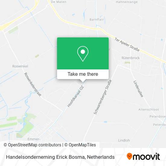 Handelsonderneming Erick Bosma map