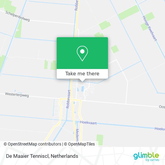 De Maaier Tenniscl map