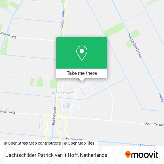 Jachtschilder Patrick van 't Hoff map