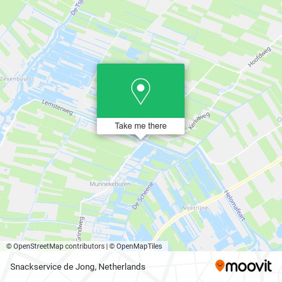 Snackservice de Jong map