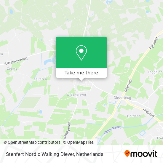 Stenfert Nordic Walking Diever map