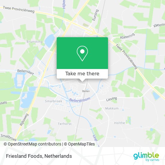 Friesland Foods map