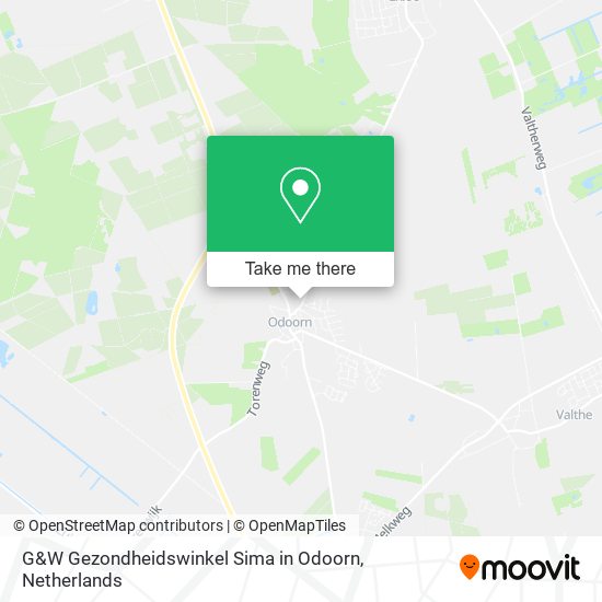 G&W Gezondheidswinkel Sima in Odoorn map
