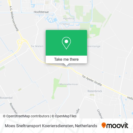 Moes Sneltransport Koeriersdiensten map