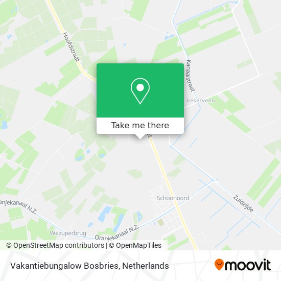 Vakantiebungalow Bosbries map