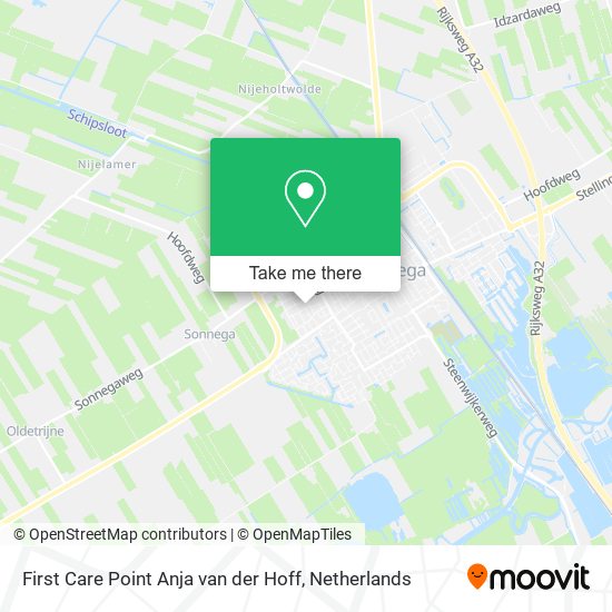 First Care Point Anja van der Hoff map