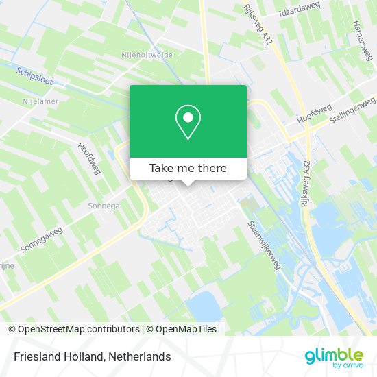 Friesland Holland Karte