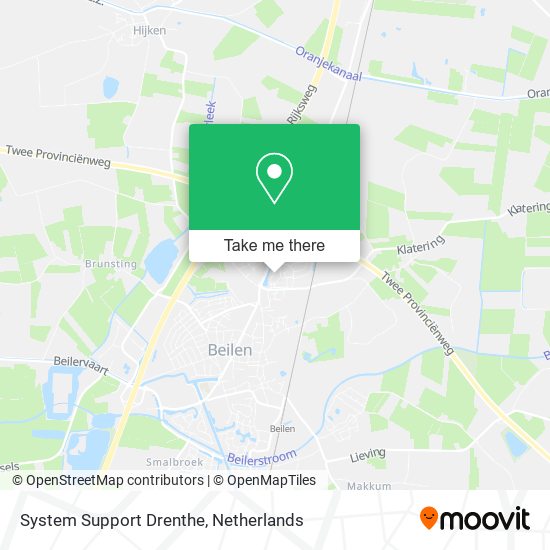 System Support Drenthe map