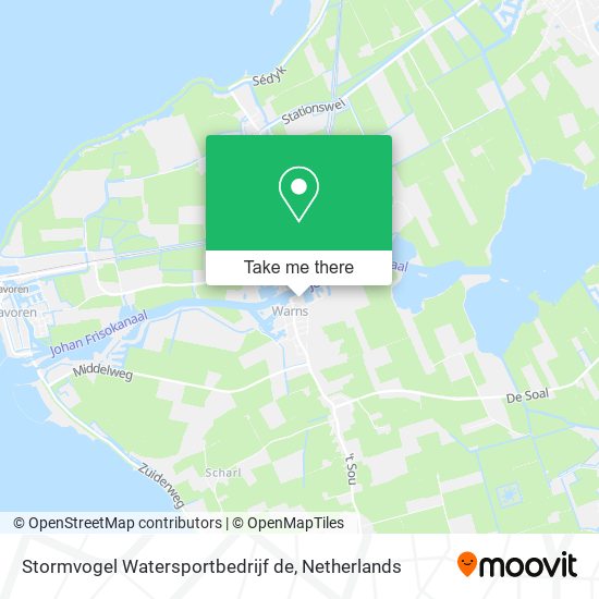 Stormvogel Watersportbedrijf de map