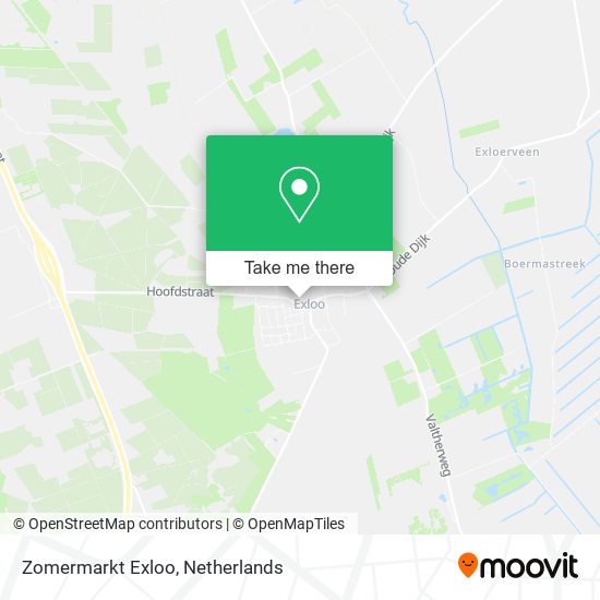 Zomermarkt Exloo map