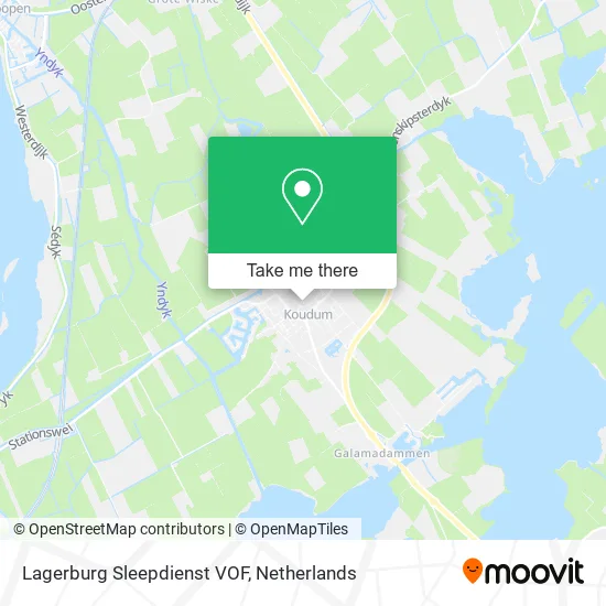 Lagerburg Sleepdienst VOF map