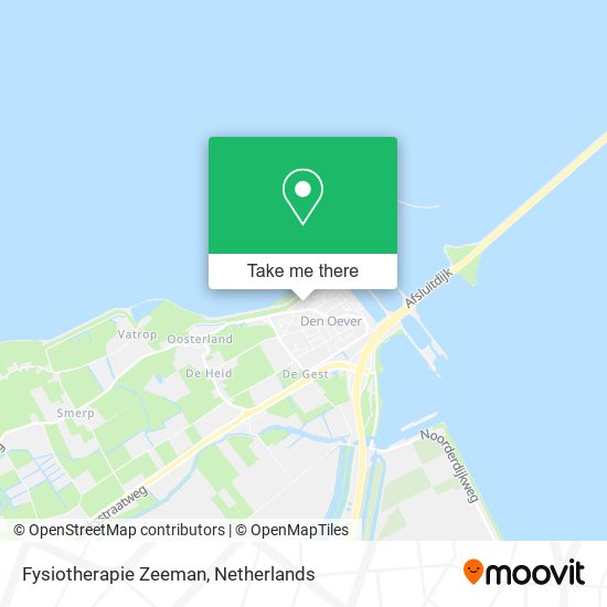 Fysiotherapie Zeeman map