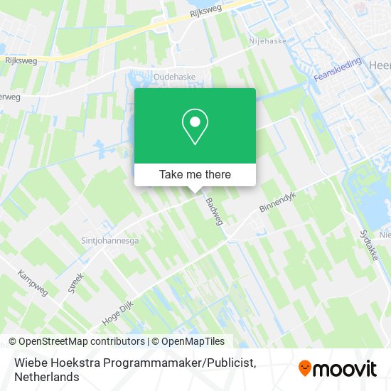 Wiebe Hoekstra Programmamaker / Publicist map