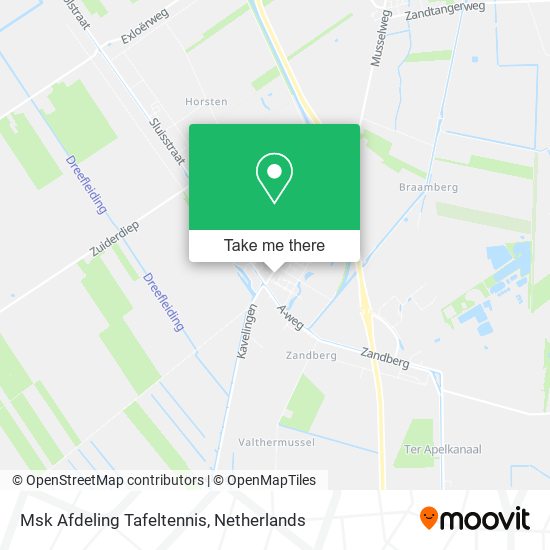 Msk Afdeling Tafeltennis map