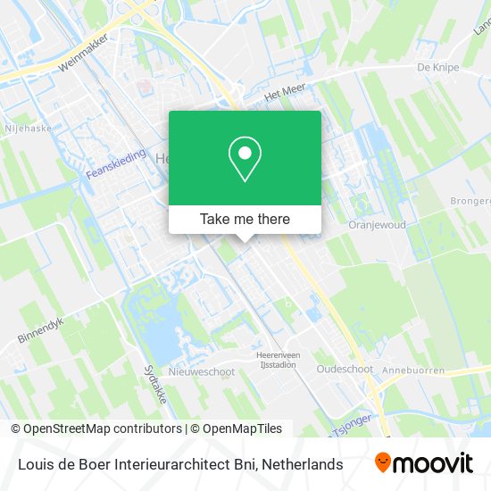 Louis de Boer Interieurarchitect Bni map