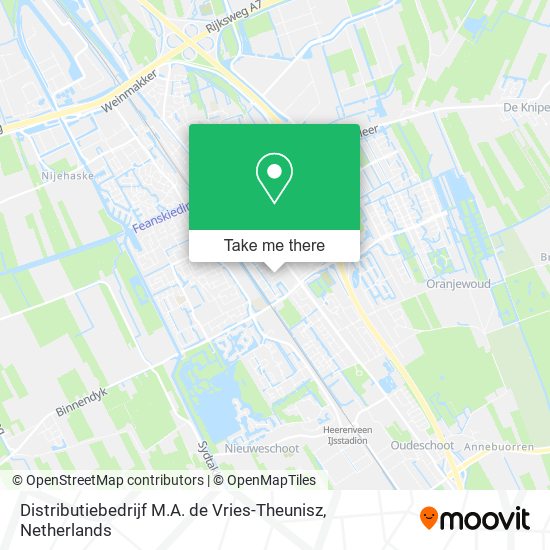 Distributiebedrijf M.A. de Vries-Theunisz Karte