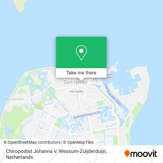 Chiropodist Johanna V. Wessum-Zuijderduijn map