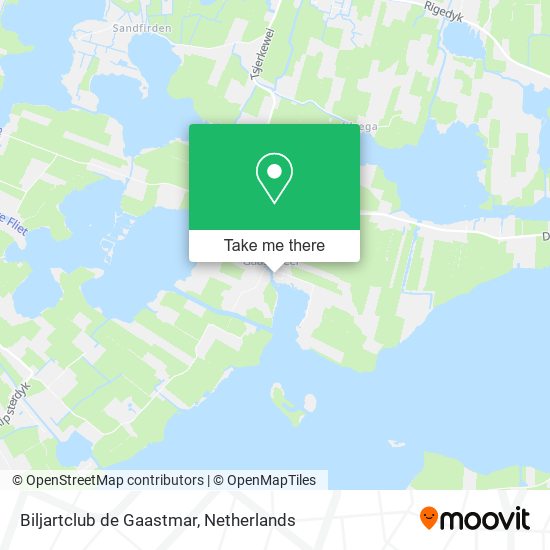 Biljartclub de Gaastmar map