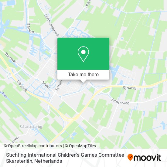 Stichting International Children's Games Committee Skarsterlân map