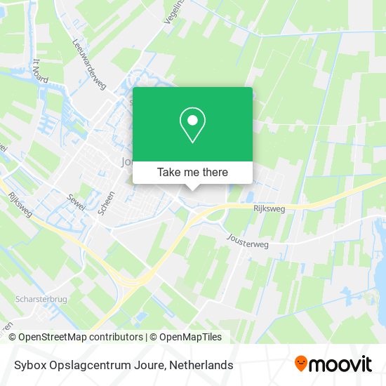 Sybox Opslagcentrum Joure map