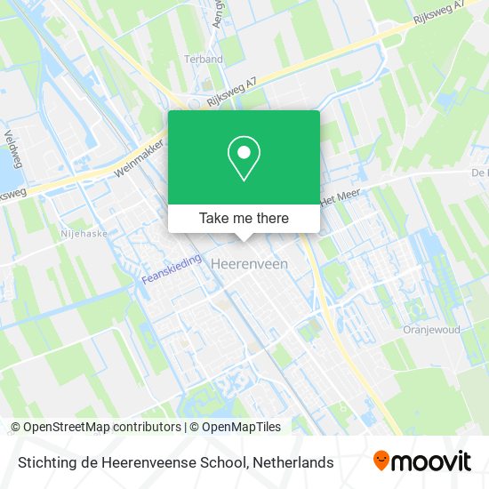 Stichting de Heerenveense School map