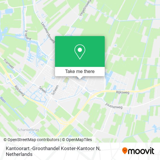 Kantoorart.-Groothandel Koster-Kantoor N map