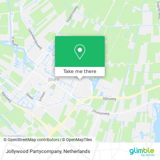 Jollywood Partycompany map