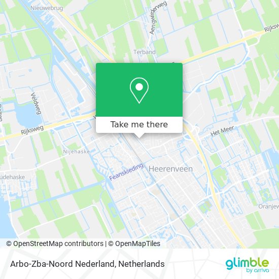 Arbo-Zba-Noord Nederland map