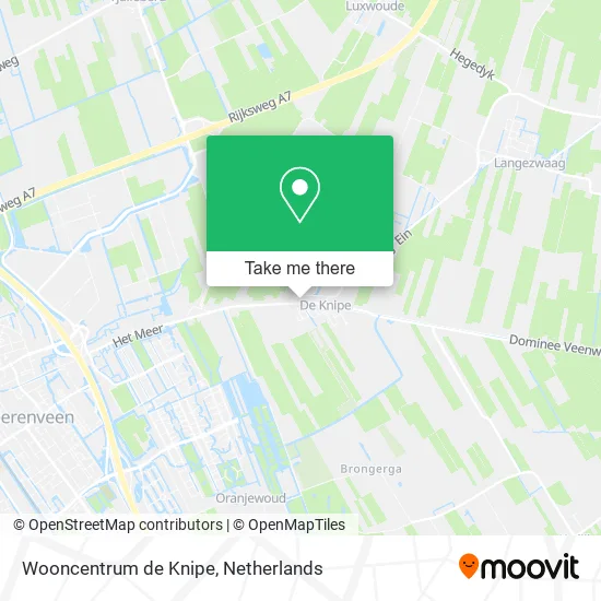 Wooncentrum de Knipe map
