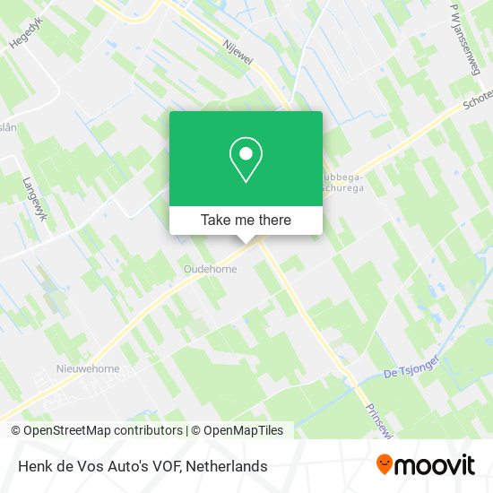 Henk de Vos Auto's VOF map